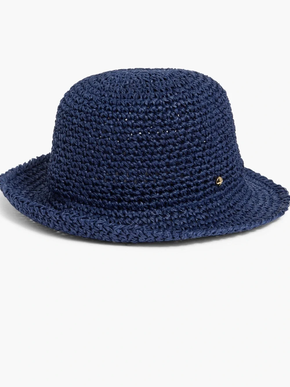 kate spade navy woven bucket hat